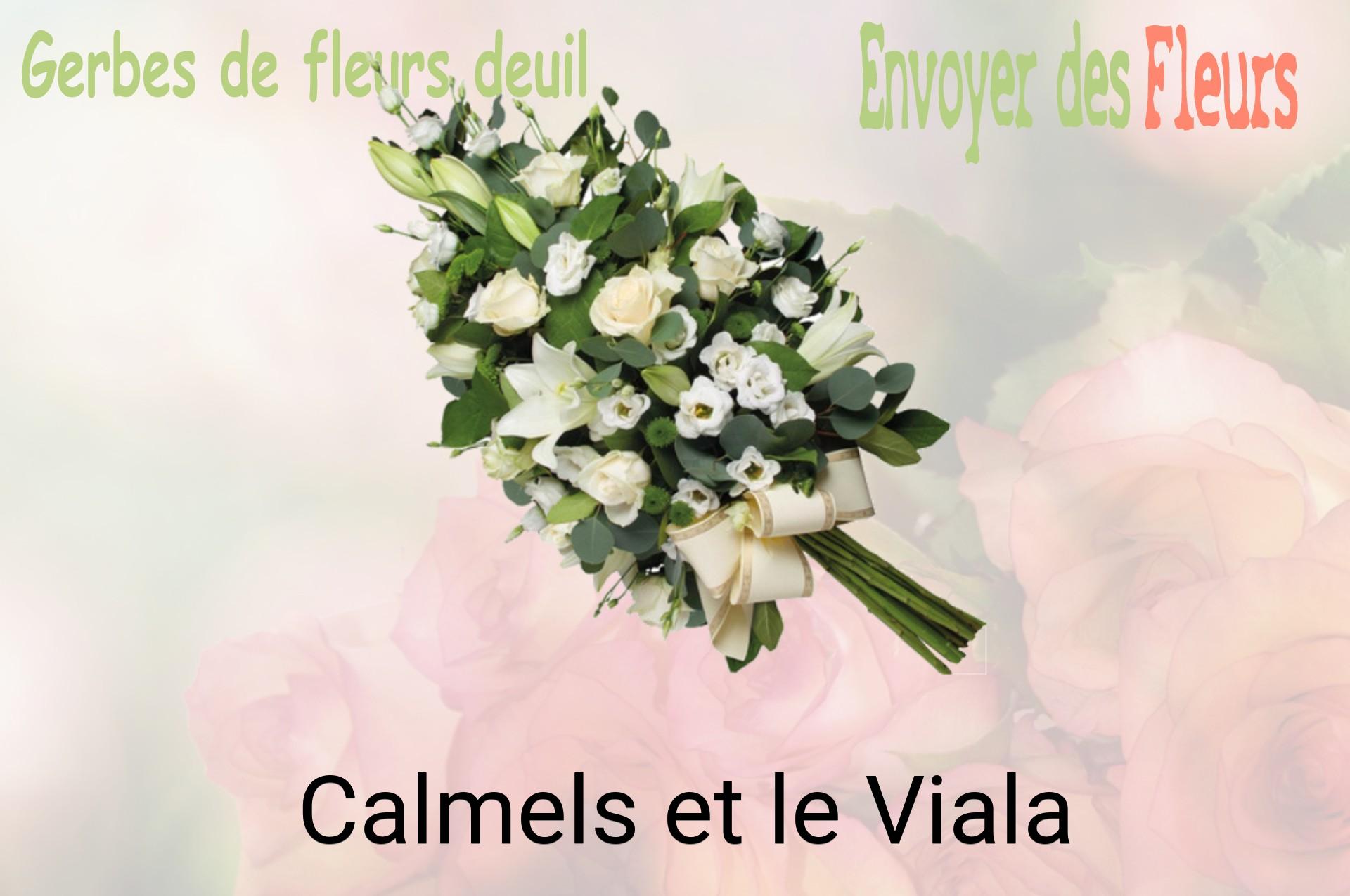 Gerbe de fleurs de deuil livrée à Calmels-et-le-Viala